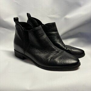 Michael Kors leather boots booties black